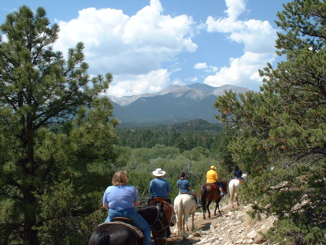 Riders on the trail